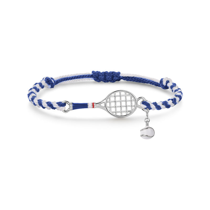 Tennis Racquet Cord Bracelet (Green)