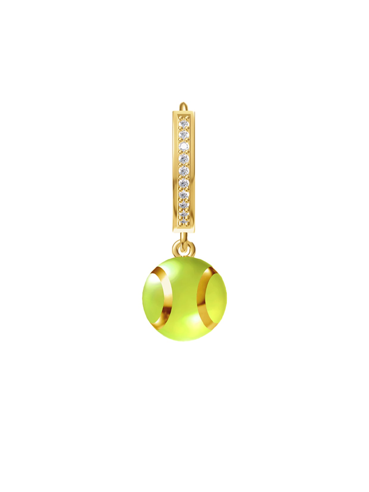 Tennis earrings (Green)