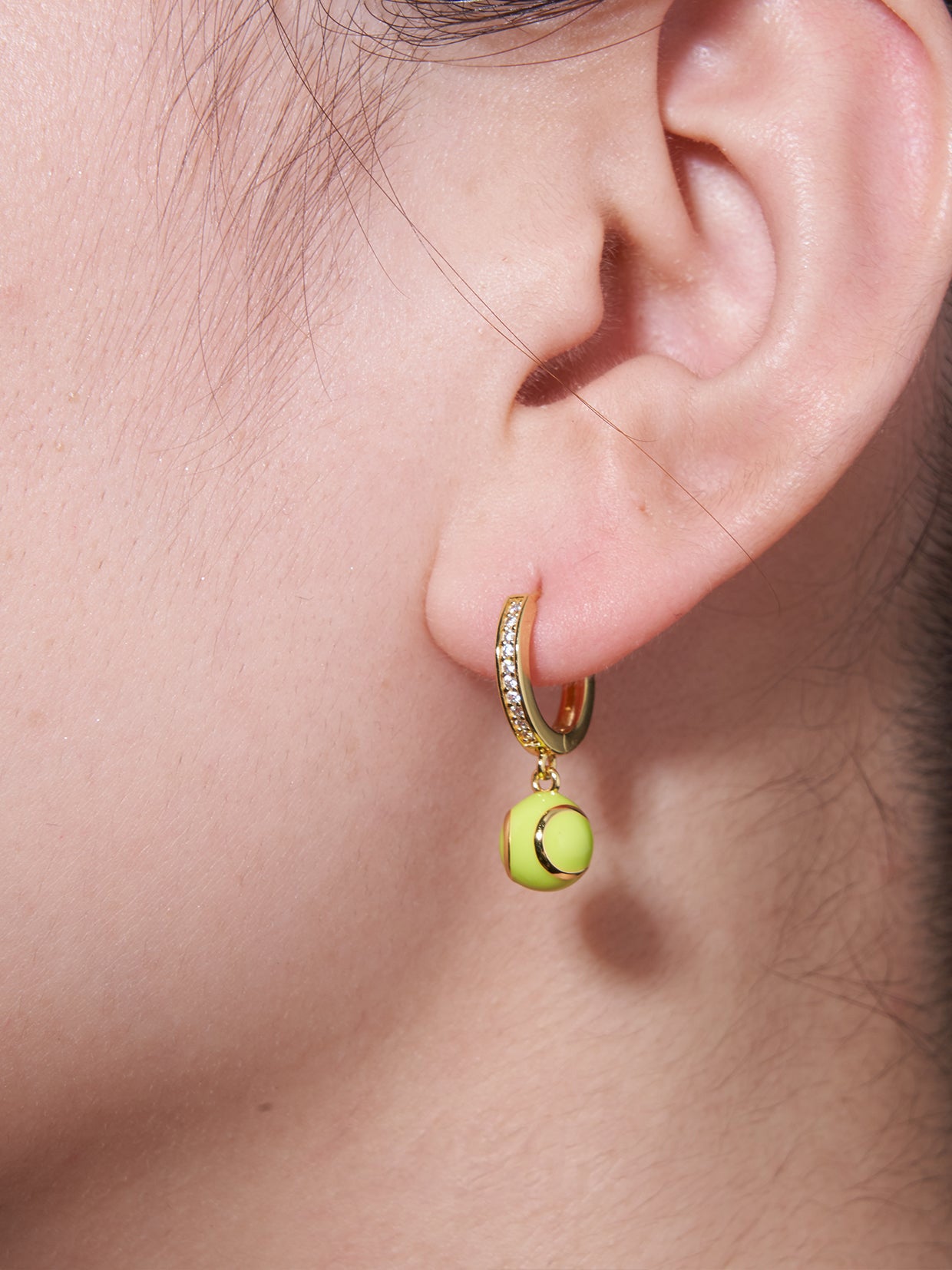 Tennis earrings (Green)