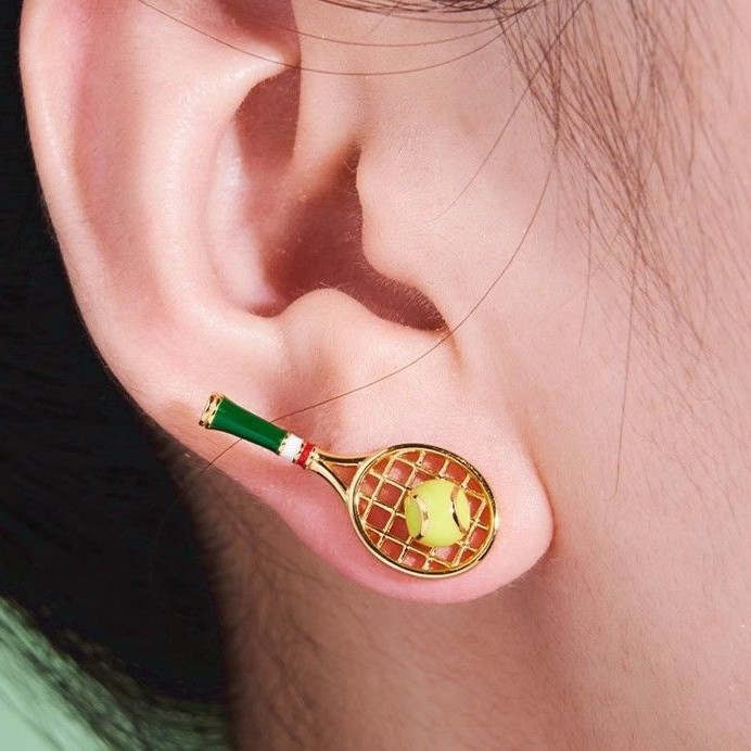 Tennis Racket Earring