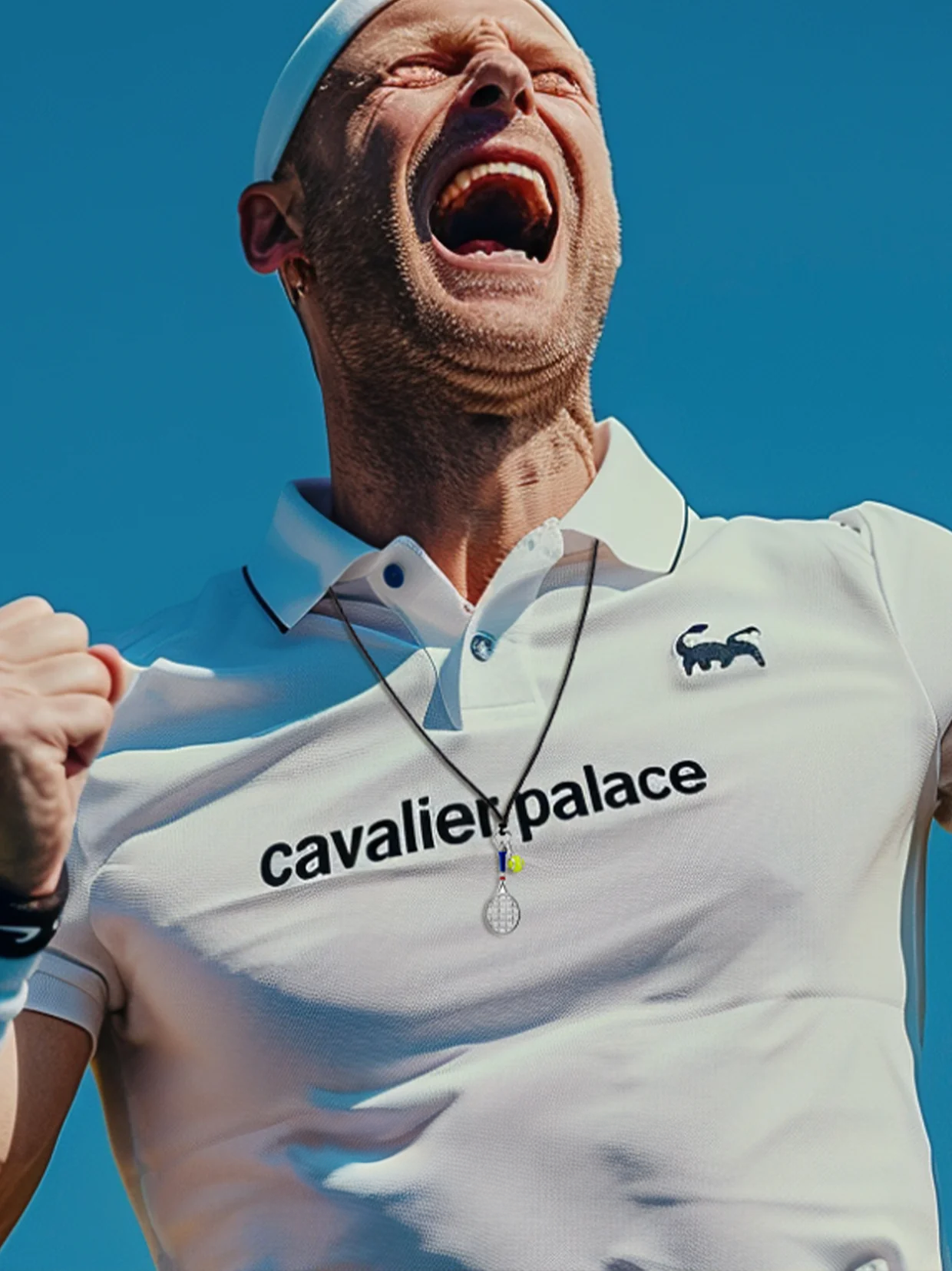 Men's Tennis Racquet Cord Necklace