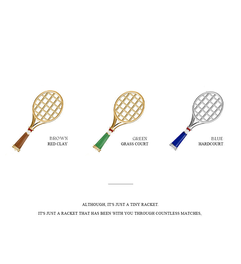 WinvelD'or - Tennis Racquet Necklace (Brown)