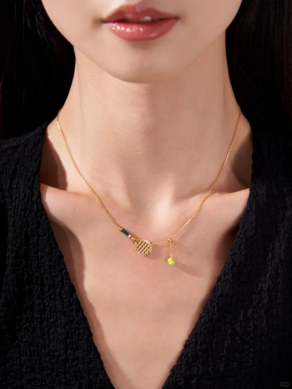 Clubhouse Racket Necklace