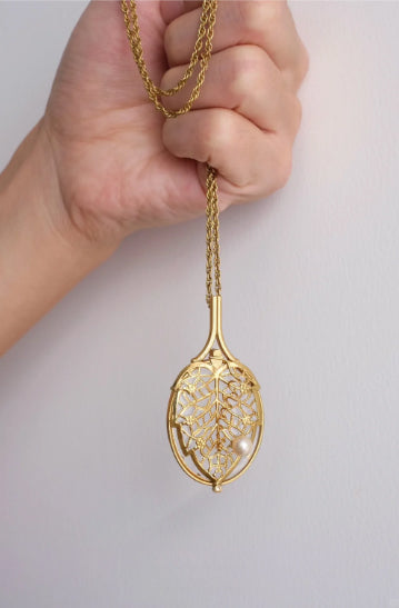 Tennis Racket Locket Necklace