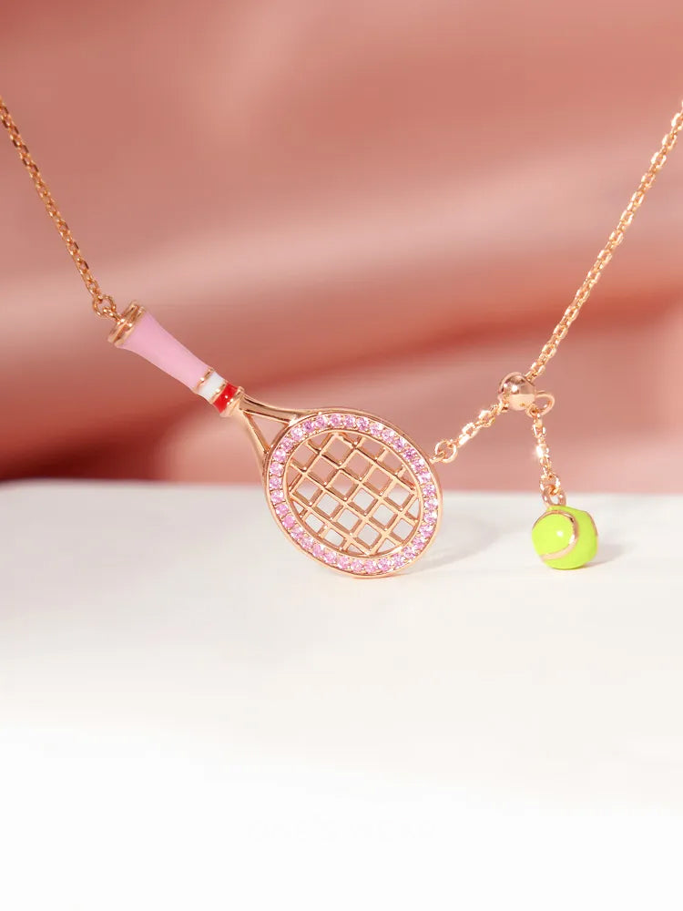 Court Queen Racket Necklace