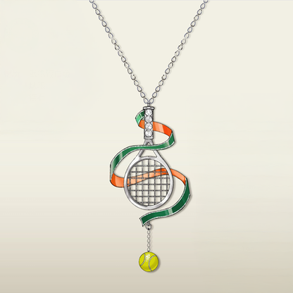 Terre Battue Tennis Necklace — Parisian Clay Edition