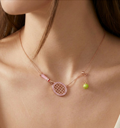 Court Queen Racket Necklace