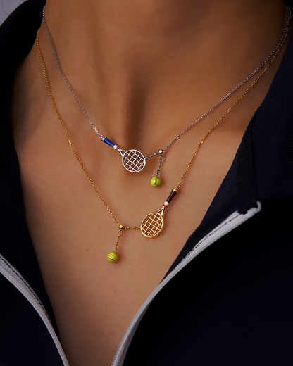 Tennis Racquet Necklace