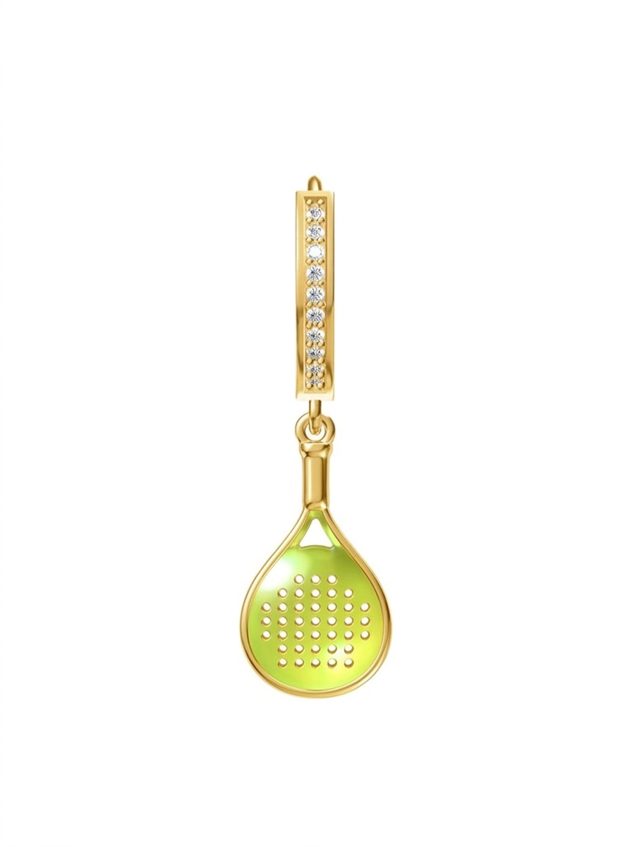 Padel Racket Huggie Hoop Earrings