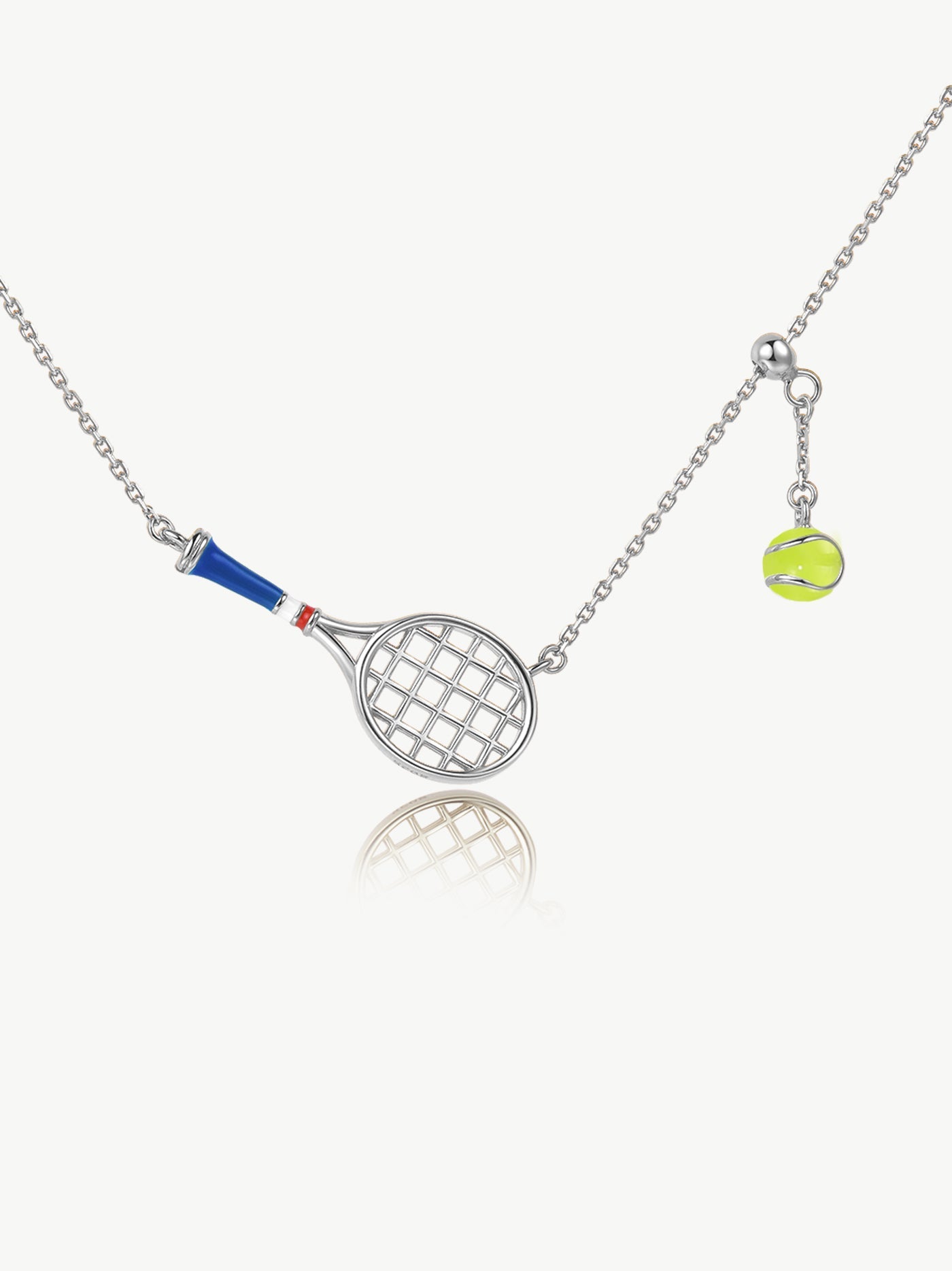 Tennis Racquet Necklace (Green)